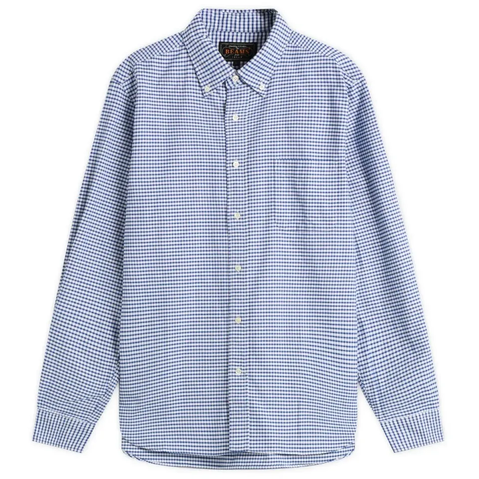 Button Down Gingham Oxford Shirt
