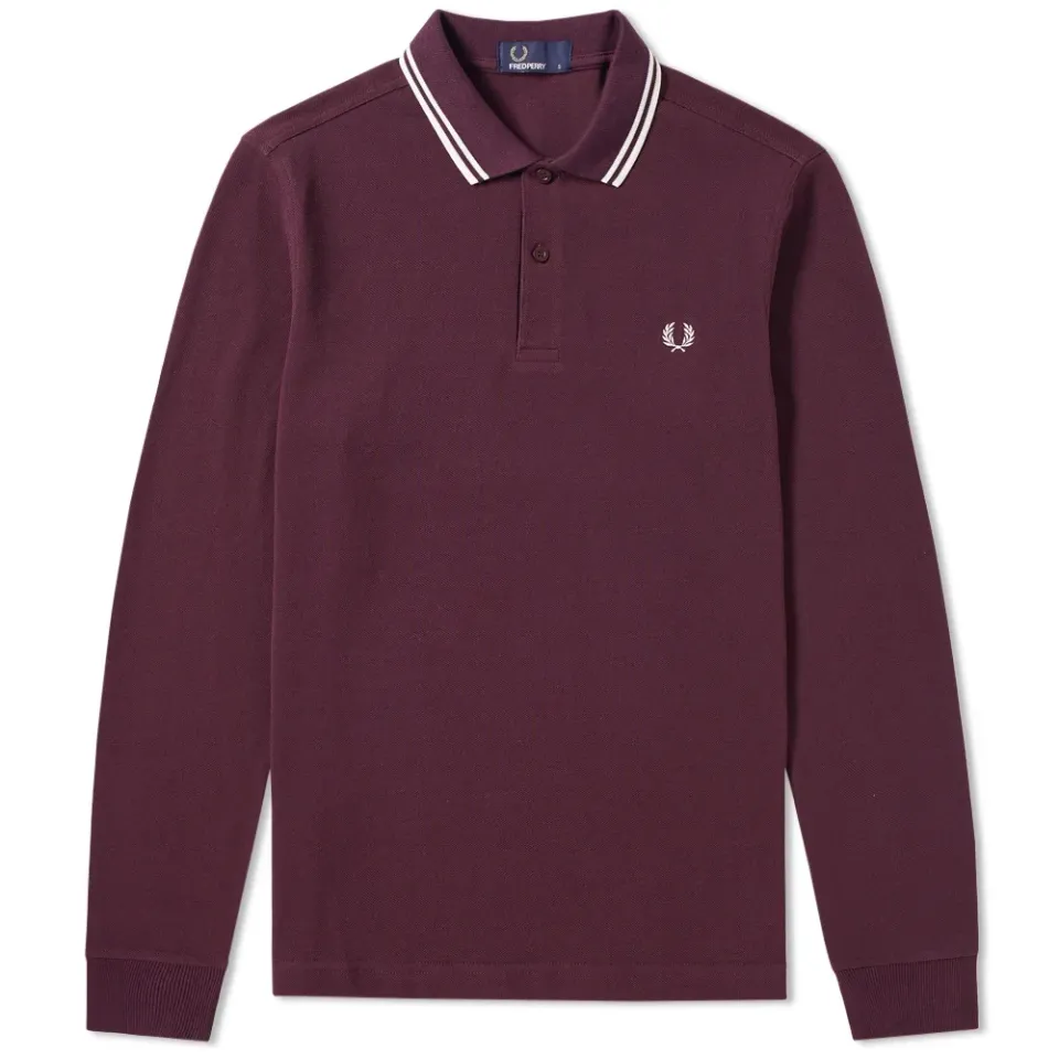 Fred Perry Long Sleeve Twin Tipped Polo