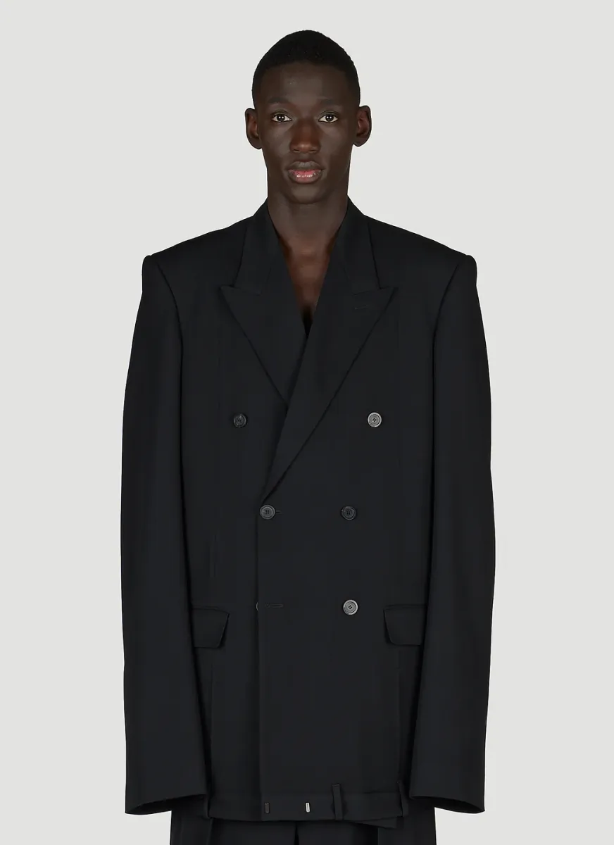 Deconstructed Double-Breasted Blazer