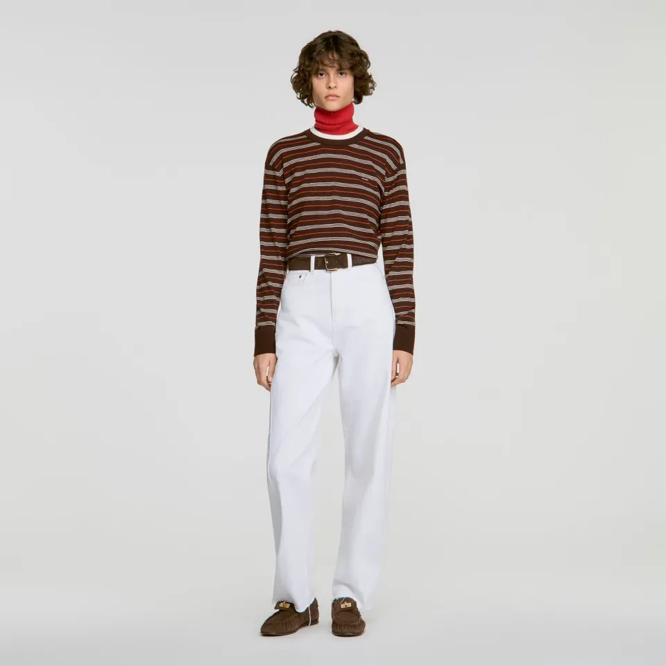 Striped wool jumper