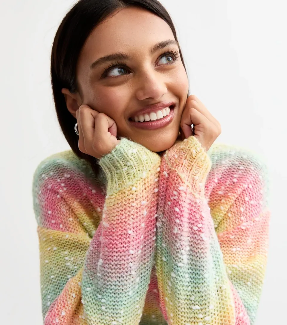 Women's Rainbow Knit Jumper
