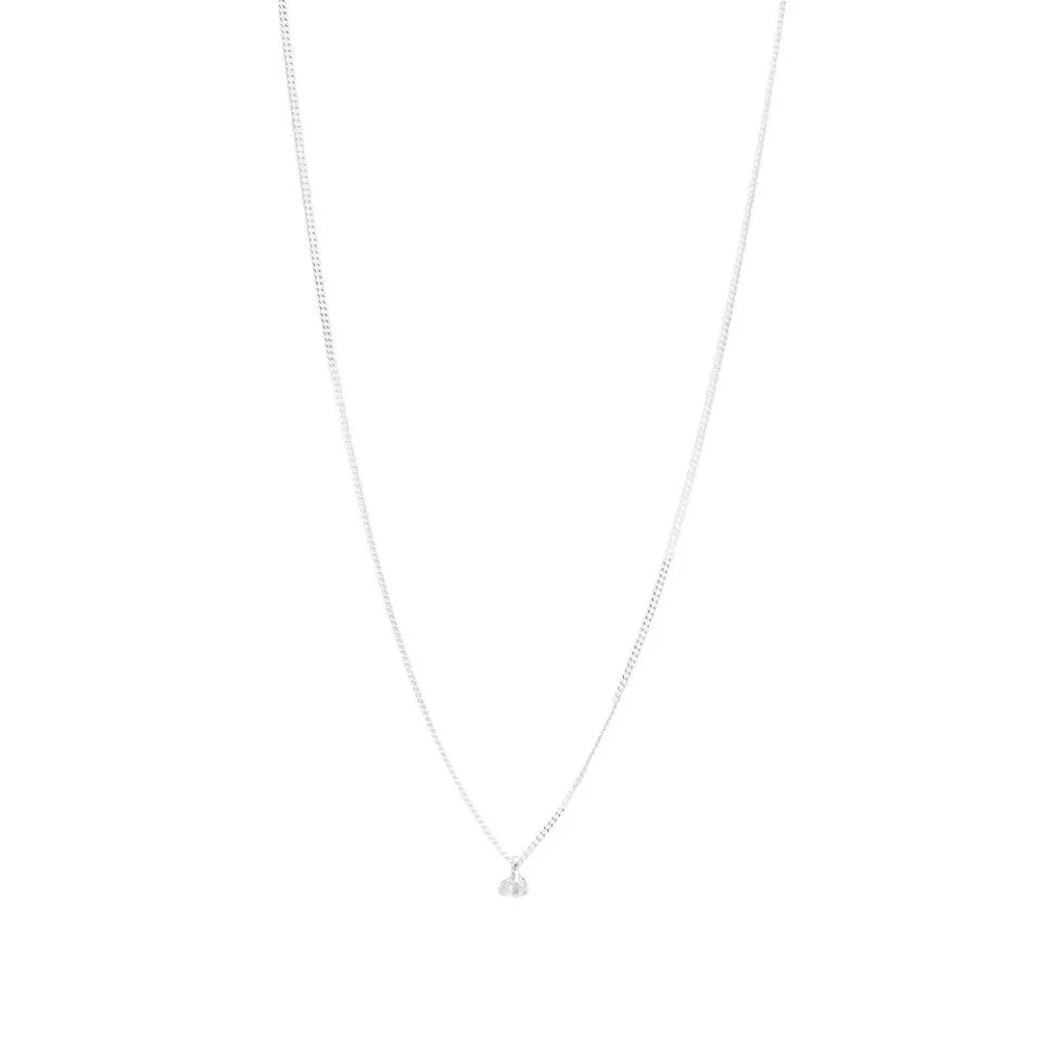 Spliced Diamond Pendant Necklace