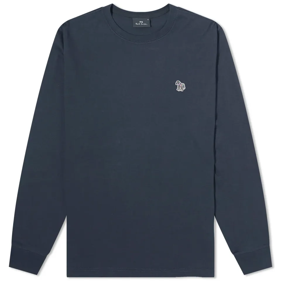 Long Sleeve Zebra Logo T-Shirt