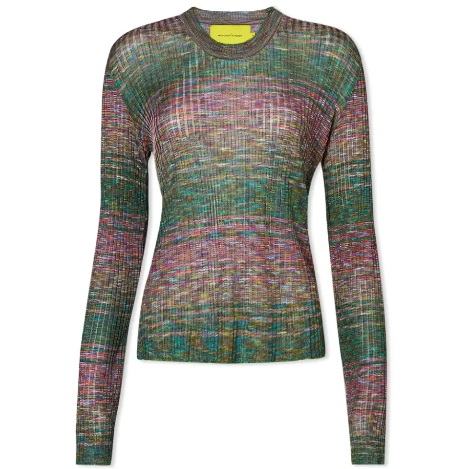 Marques'Almeida Fitted Knitted Crew Neck Jumper