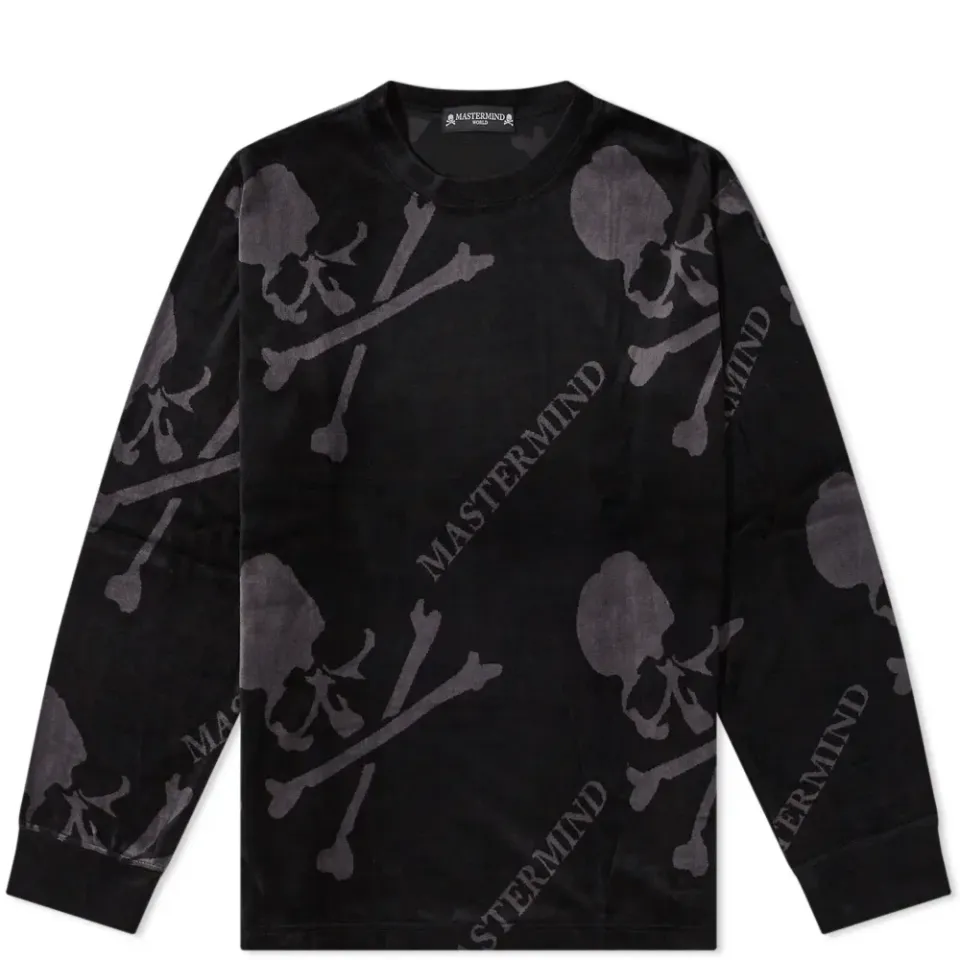 Velour All Over Skull Sweat
