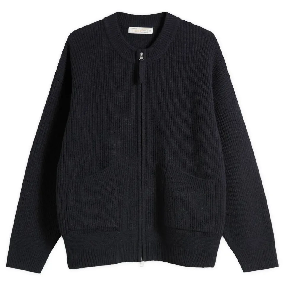 Wool Deck Zip Cardigan
