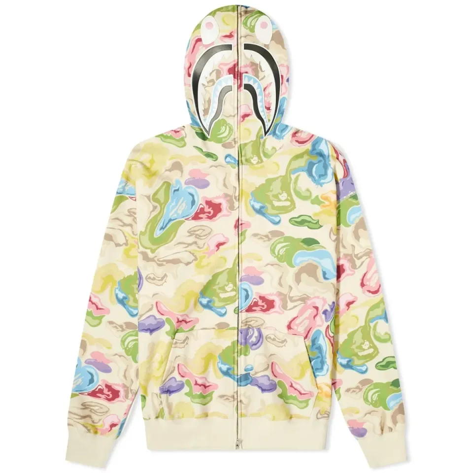 Bape Art Camo Shark Hoodie