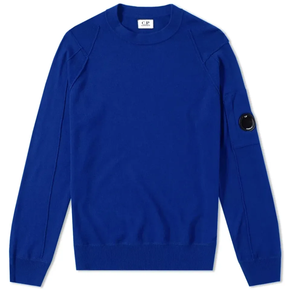 Sea Island Cotton Arm Lens Crew Knit