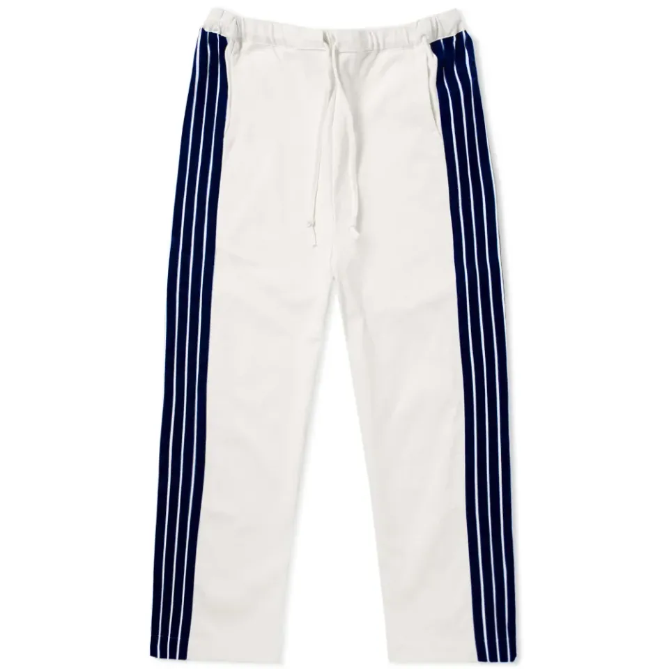 Cropped Wide Fit Stripe Track Pant