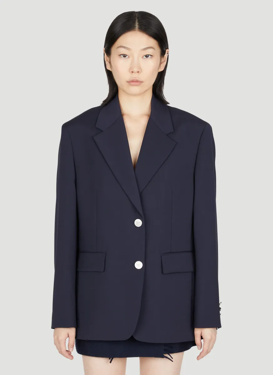Wool Mohair Suit Blazer