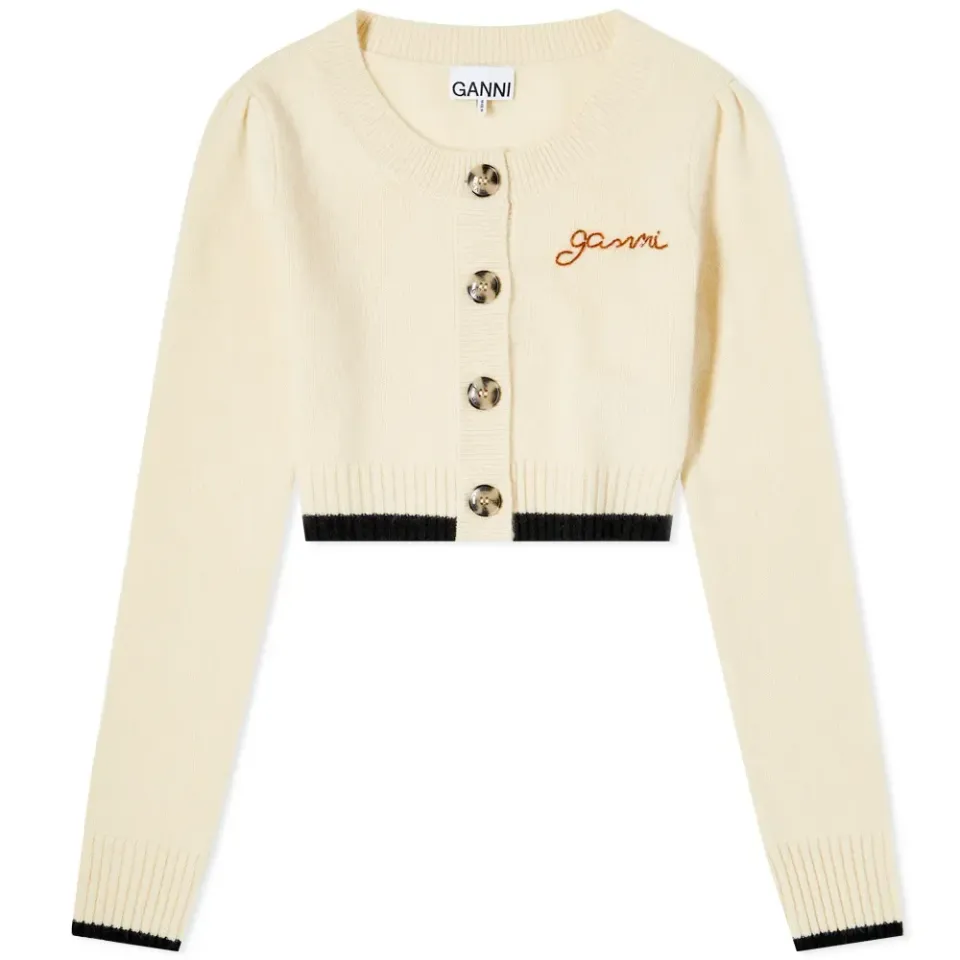 Logo Cropped Cardigan