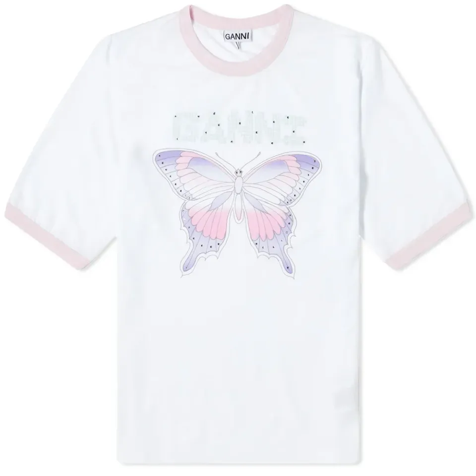 Butterfly Logo Fitted T-Shirt
