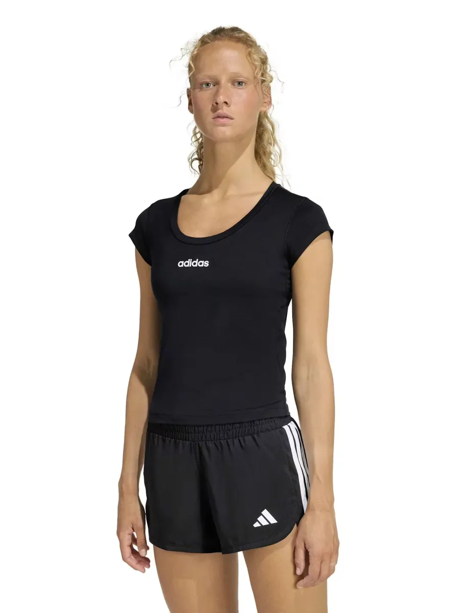 Hyperglam Round Neck T-Shirt Black