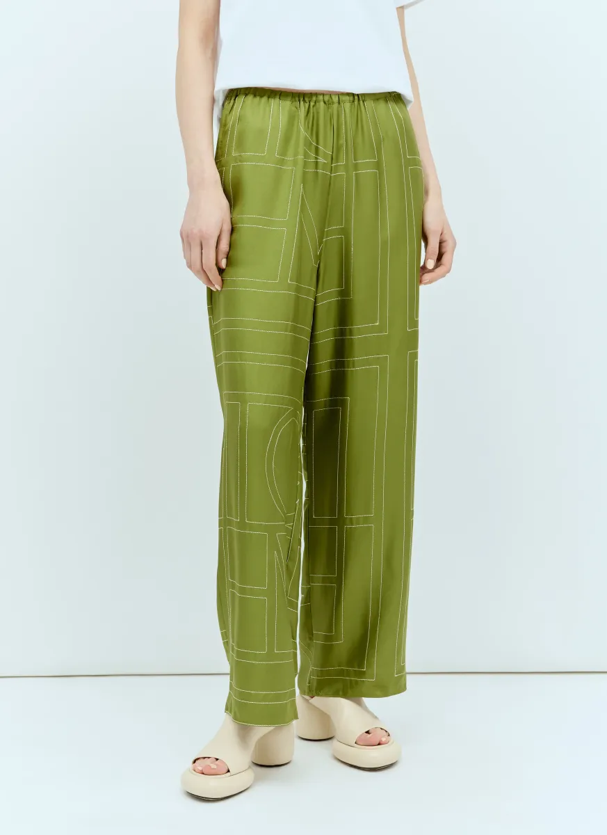 Monogram Silk Pyjama Pants