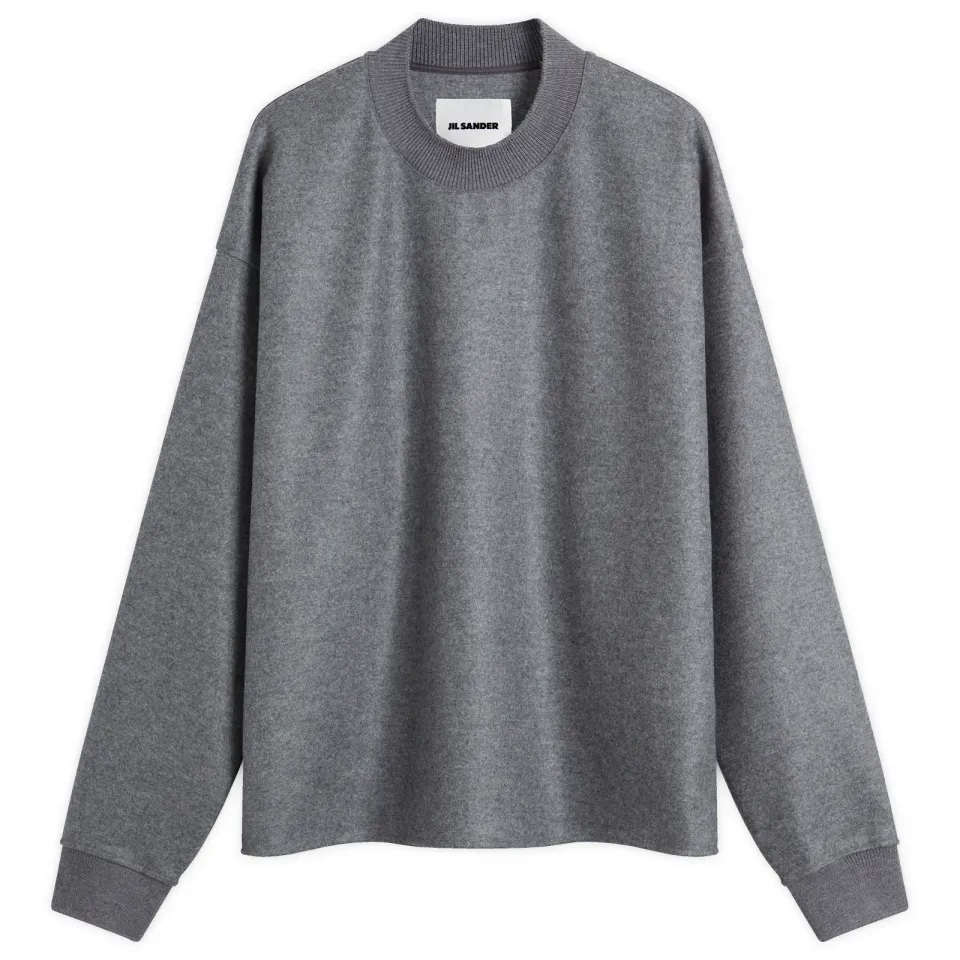 Melton Wool Crew Sweat
