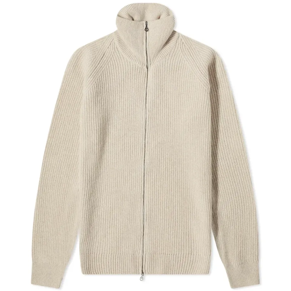 Ribbed Zip Knit