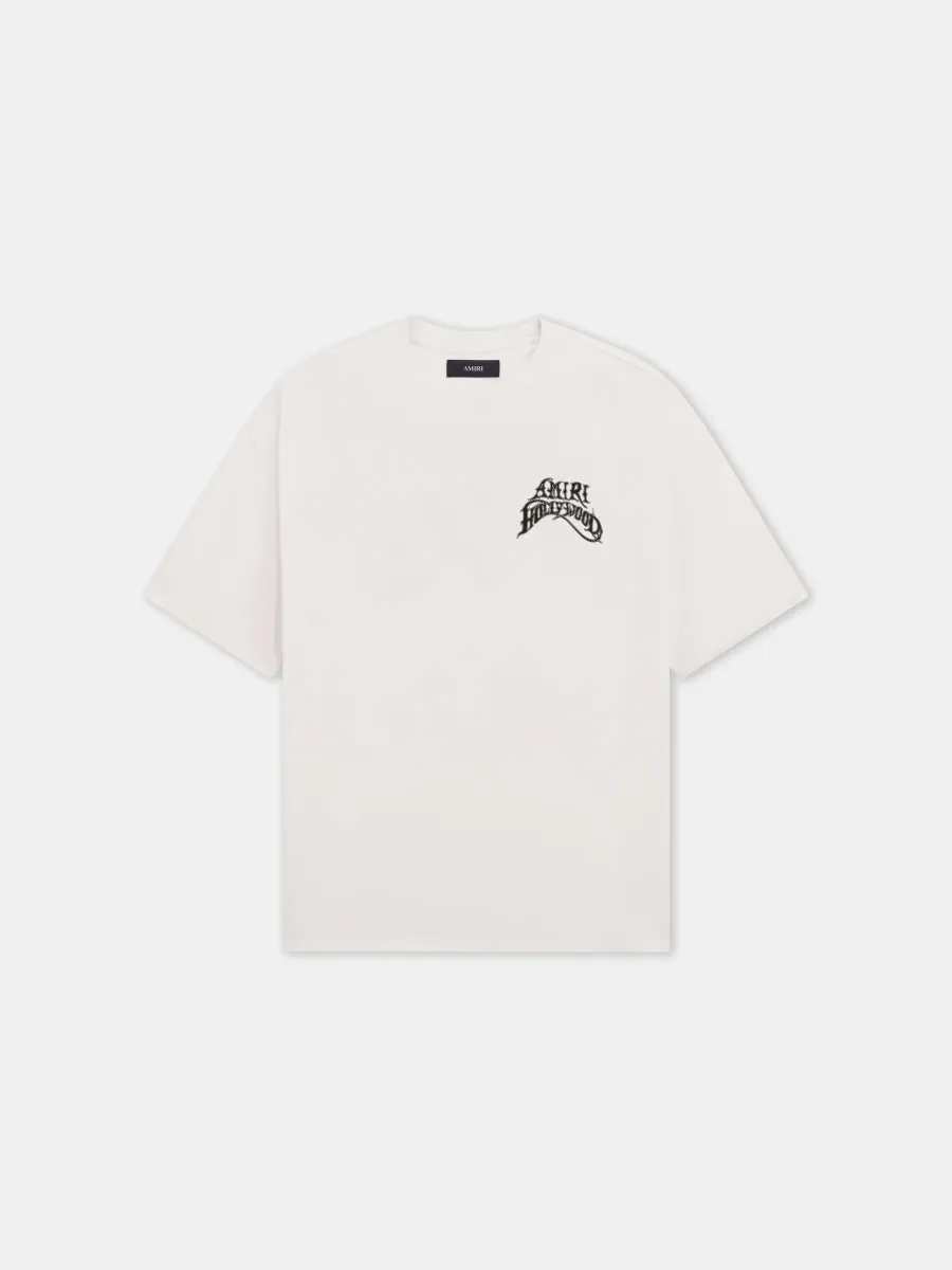 HOLLYWOOD LIGHTWEIGHT JERSEY SKATE TEE - Ivory