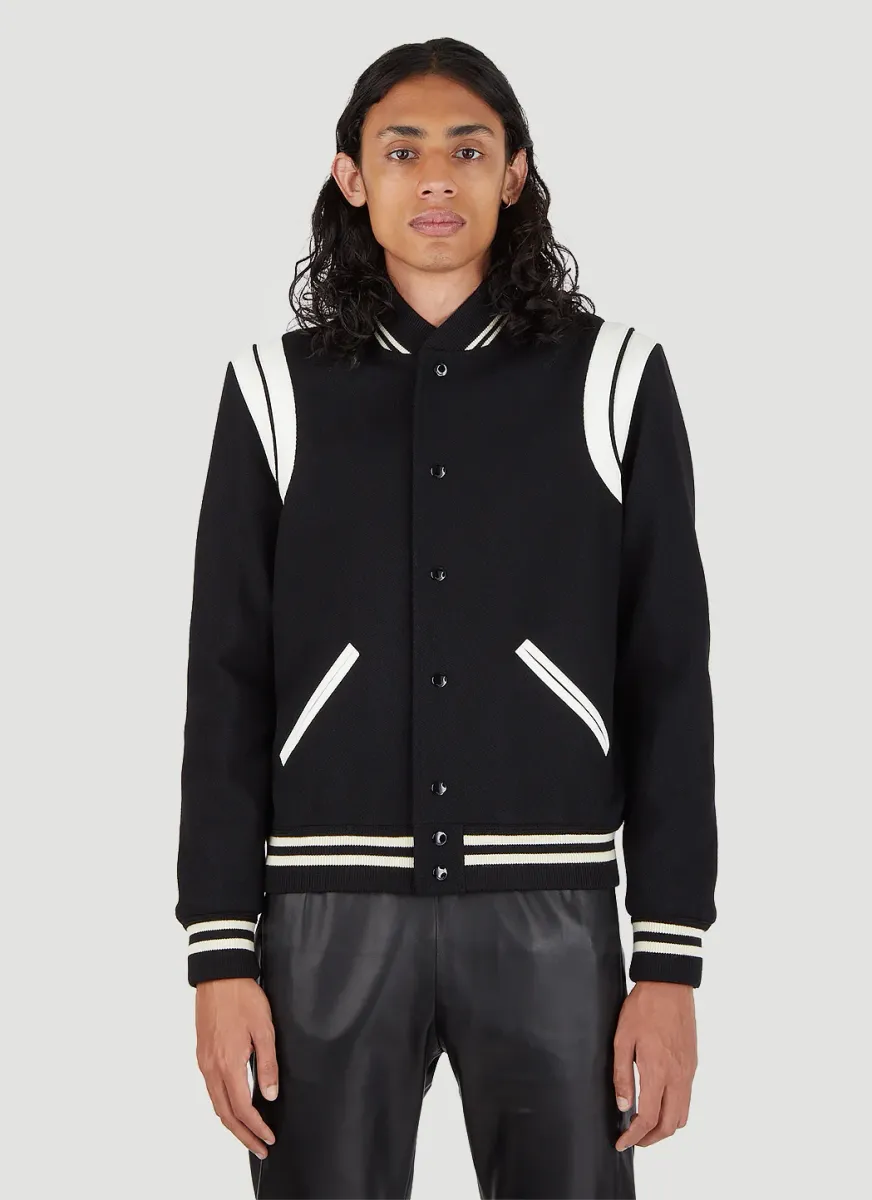 Teddy Varsity Bomber Jacket