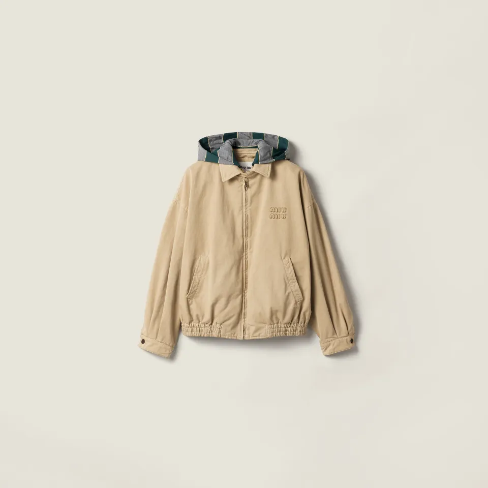 Old gabardine blouson jacket