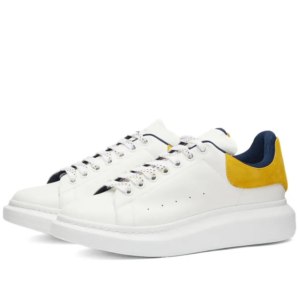 Double Heel Tab Wedge Sole Sneaker