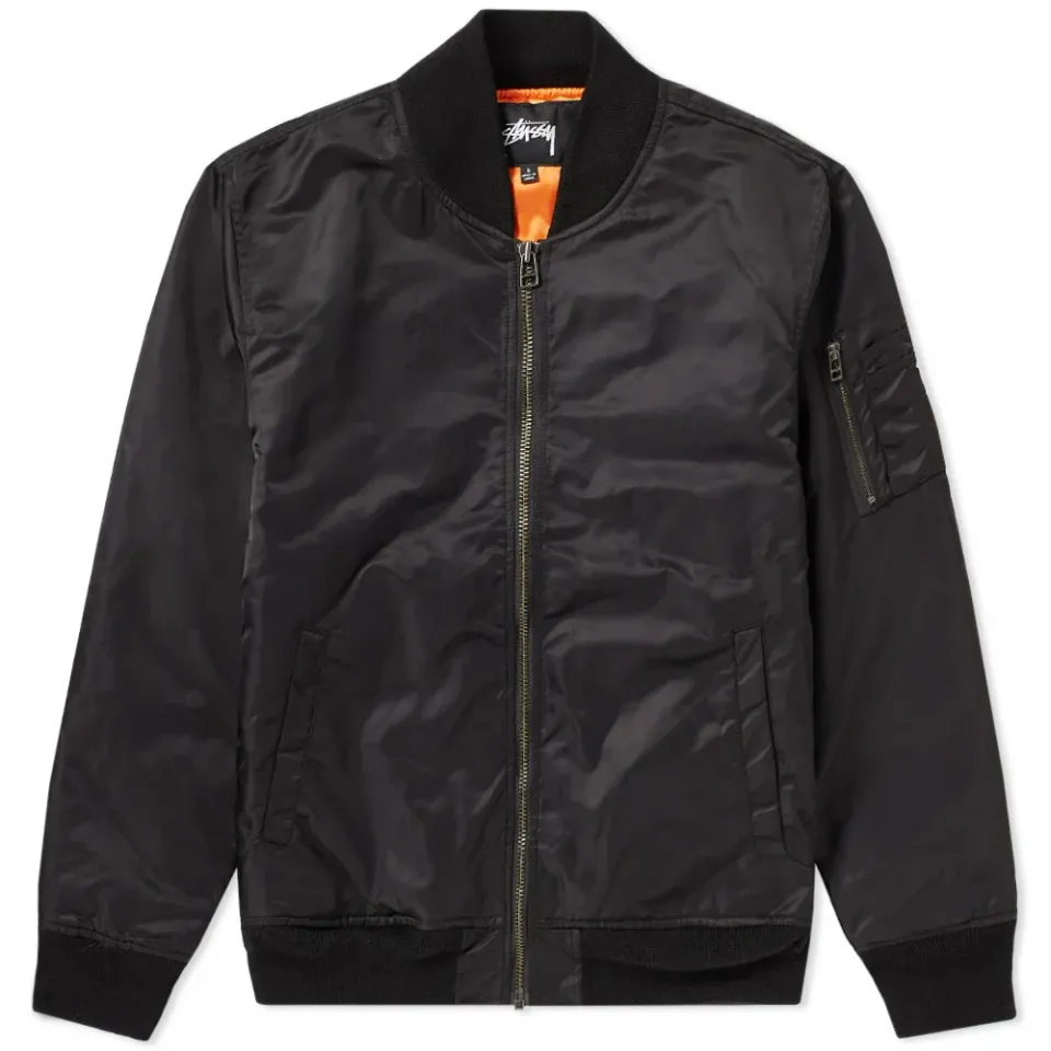 Flight Satin Bomber Jacket