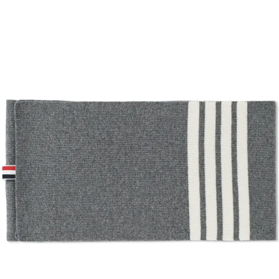 Cashmere Rib 4 Bar Scarf