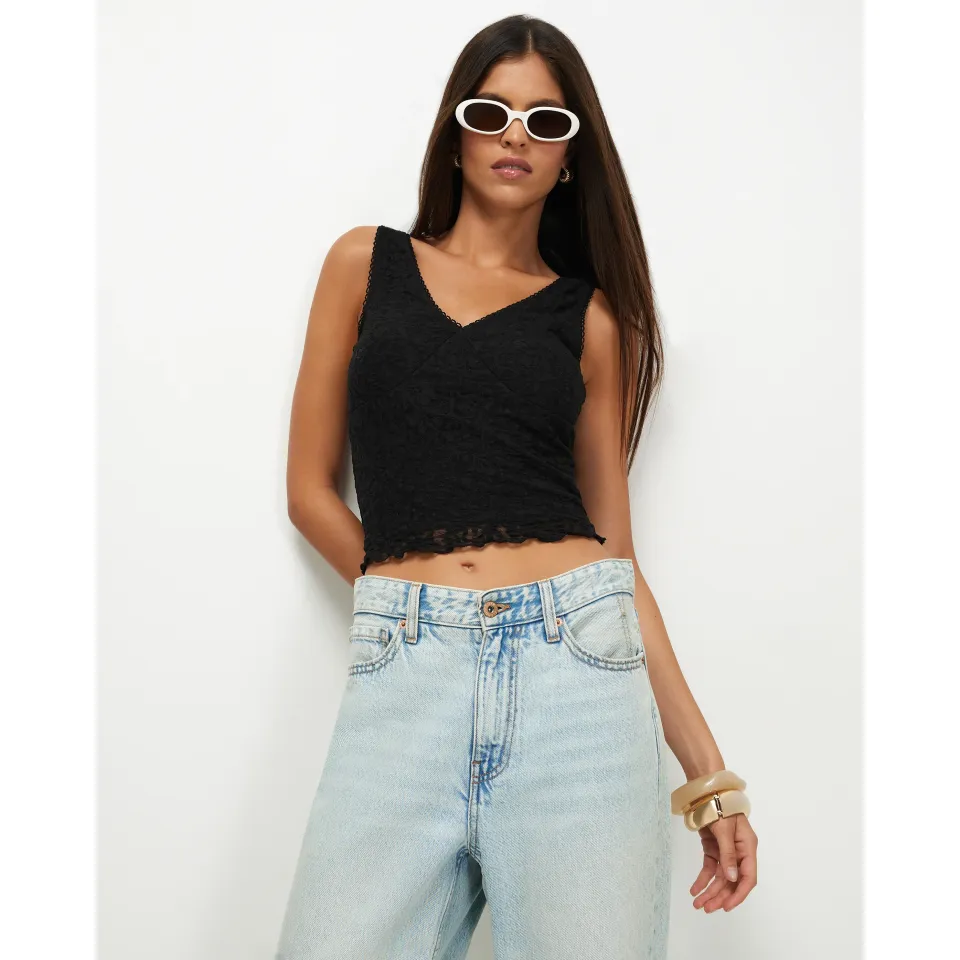 Lace V Neck Cami Top
