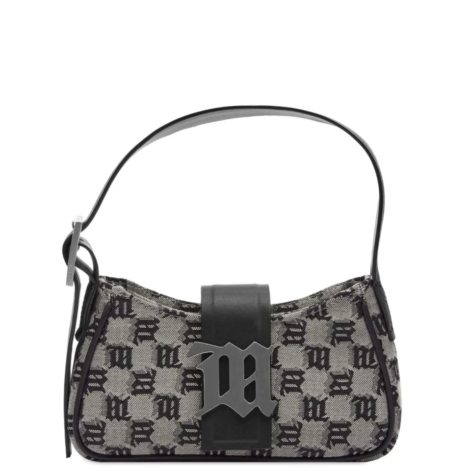 Jacquard Monogram Shoulder Bag