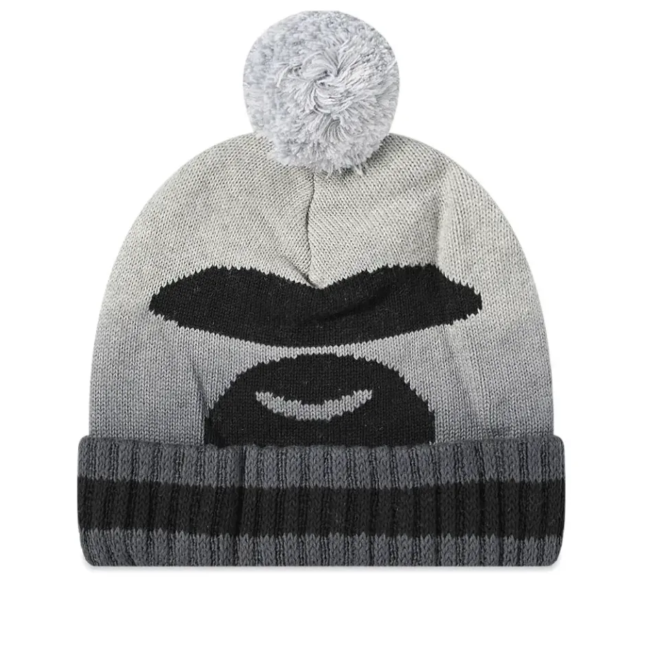 AAPE Moon Face Bobble Beanie