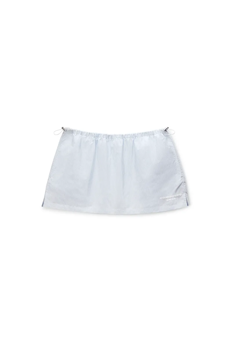 Mid-Rise Mini Skort with Bungee Drawcord