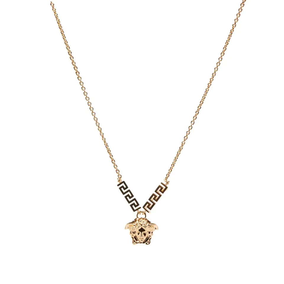 Greek Band Medusa Head Necklace