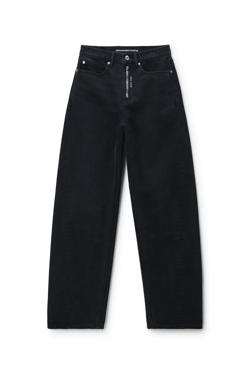 FLOAT CRYSTAL LOGO FLY MID-RISE RELAXED JEAN