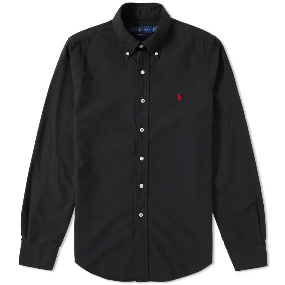 Slim Fit Garment Dyed Oxford Shirt