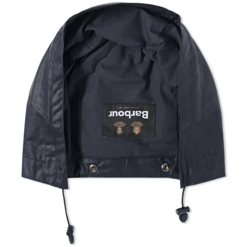 Waxed Cotton Plain Hood