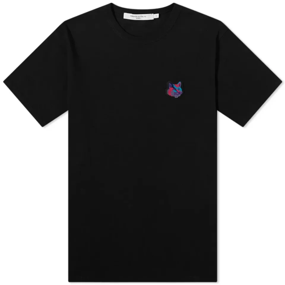 Maison Kitsuné Pixel Fox Head Patch T-Shirt - END. Exclusive