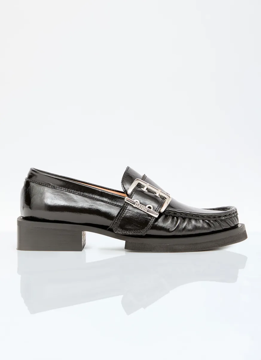 Feminine Buckle Loafers