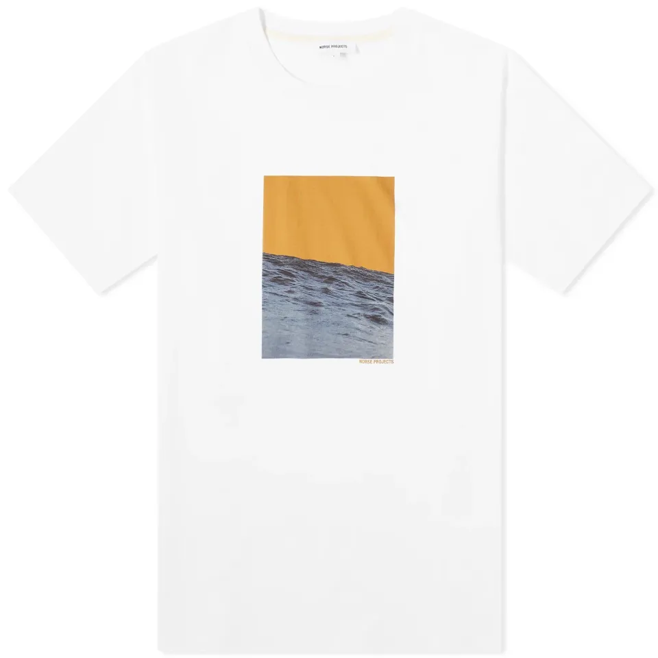 Johannes Organic Waves Print T-shirt