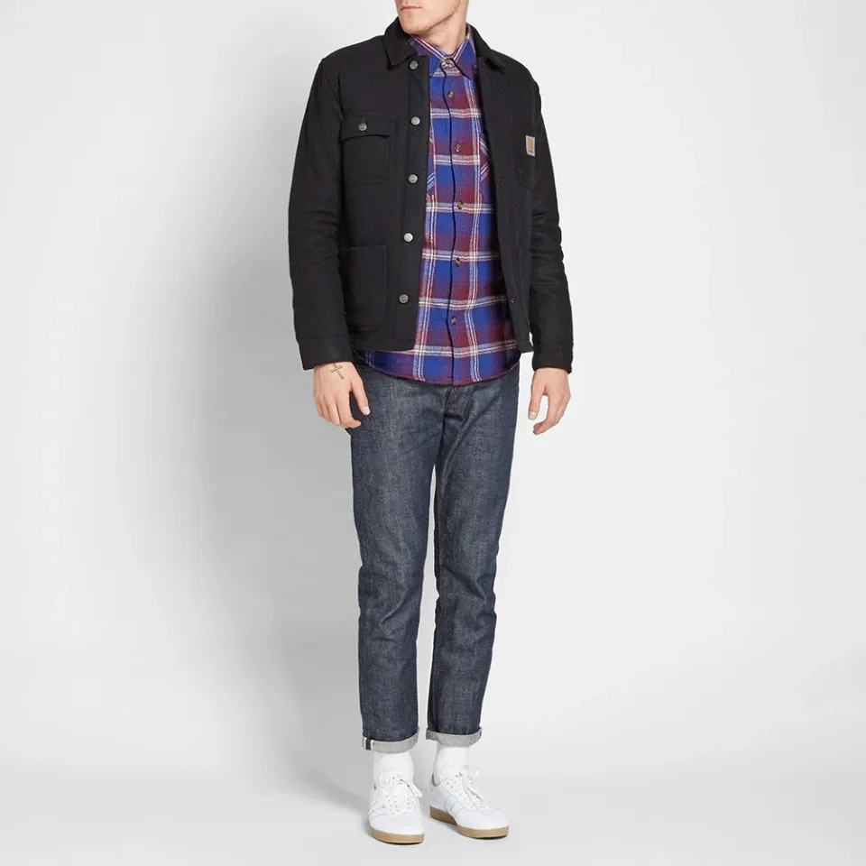 Twill Weave Plaid Shirt