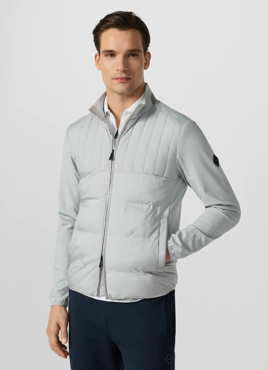 Quilted Hybrid Full Zip Sweat