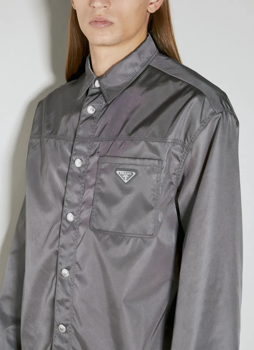 Re-Nylon Triangle Plaque Shirt