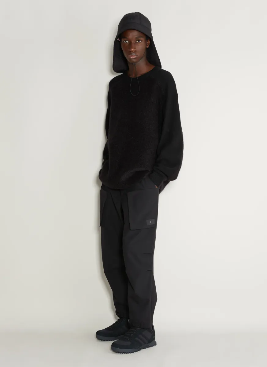 Wool-And-Mohair-Blend Knit Sweater
