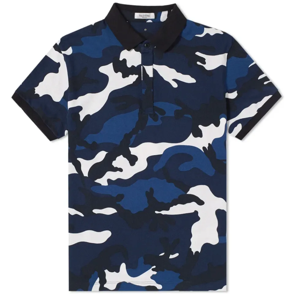 Camo Print Polo