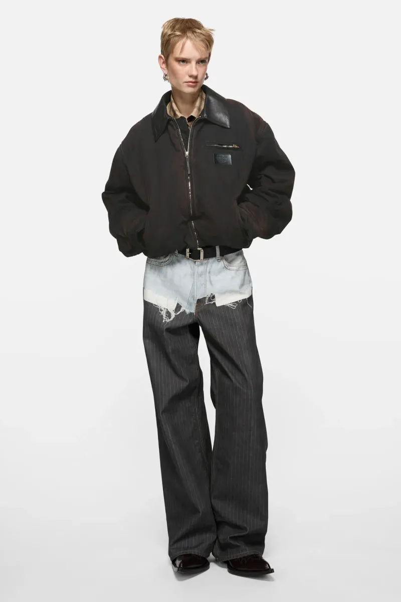 Washed bomber jacket
