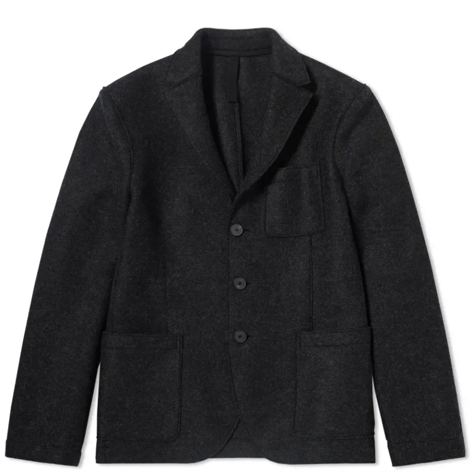 Harris Wharf Pressed Wool 3 Button Blazer