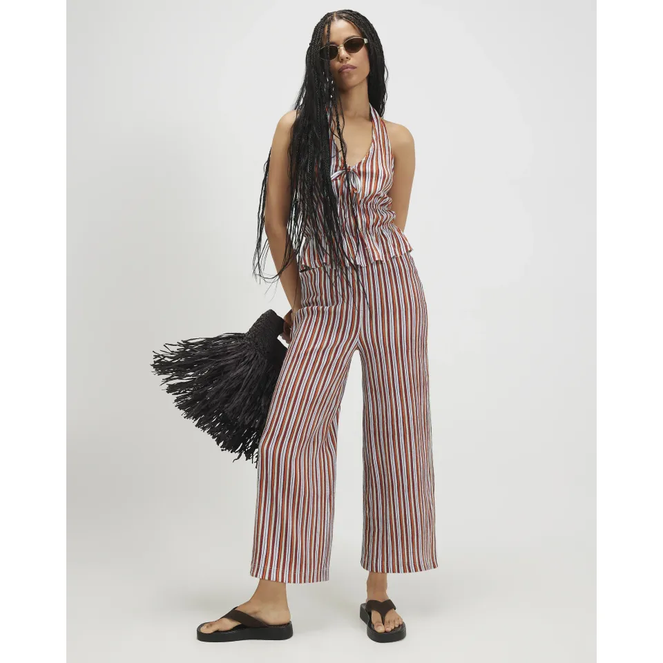 Stripe Textured Culottes