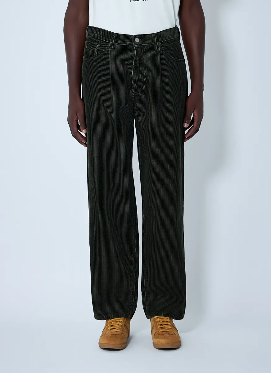 Wide-Leg Corduroy Pants