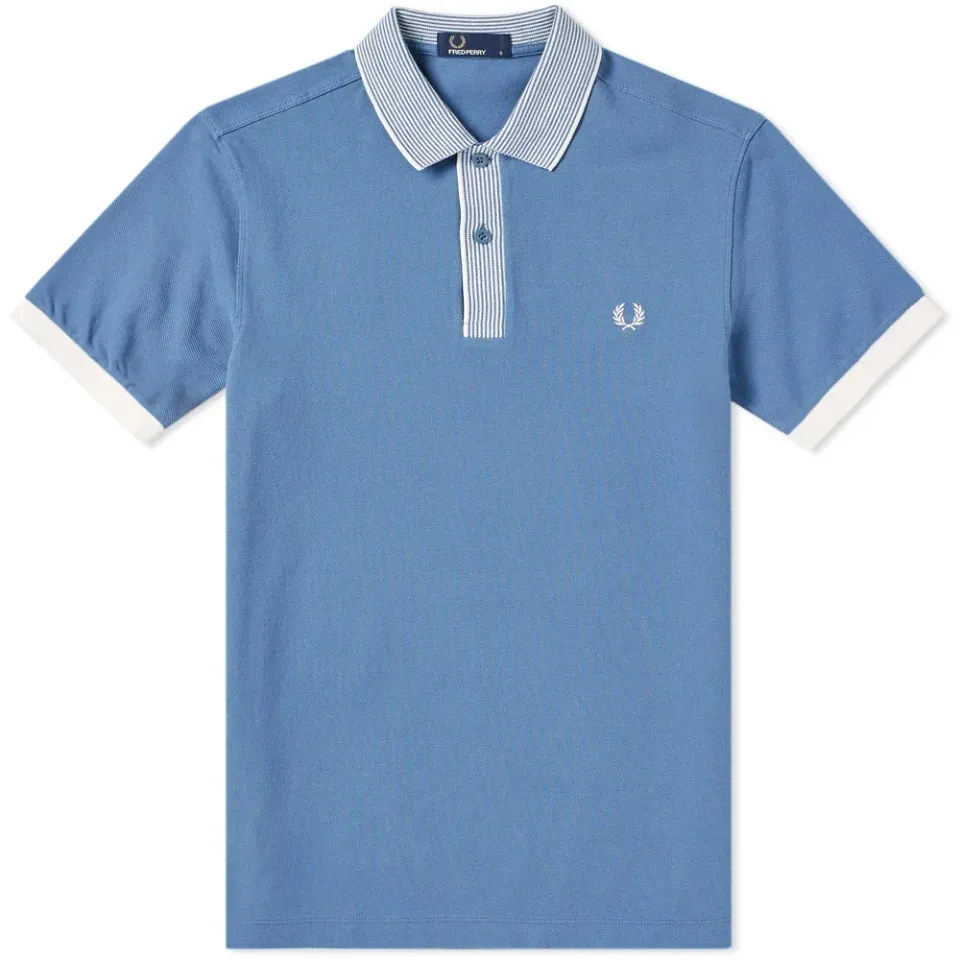 Fred Perry Stripe Collar Pique Polo