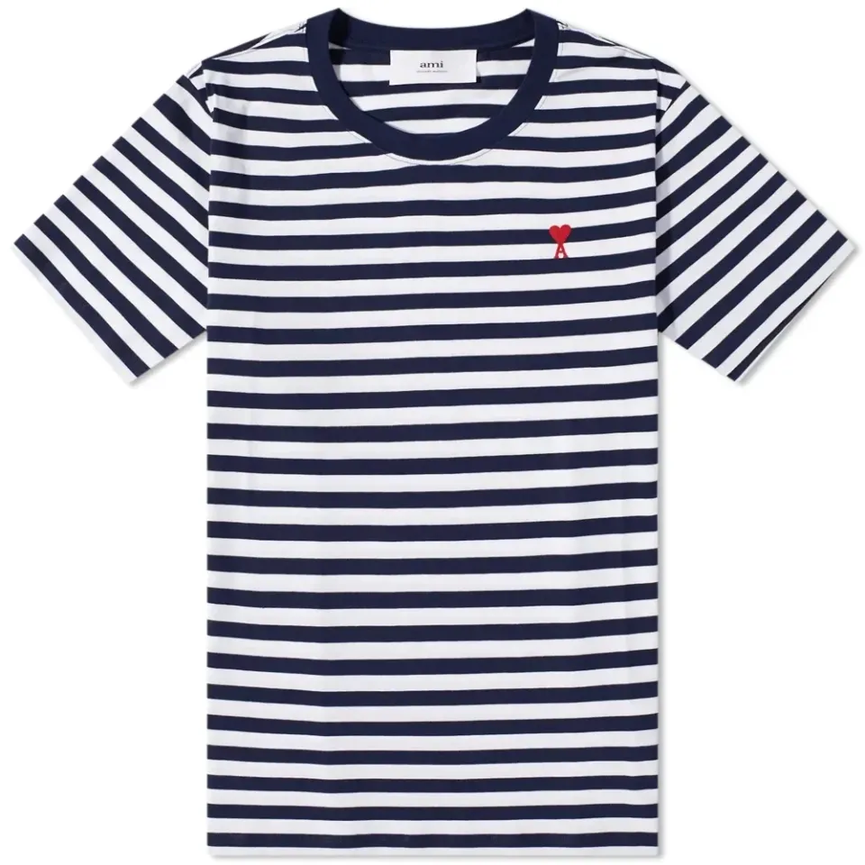 AMI Striped ADC T-Shirt