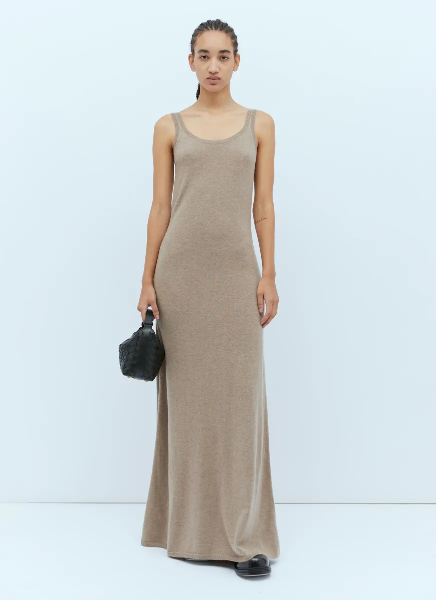 Wool Cashmere Knit Maxi Dress