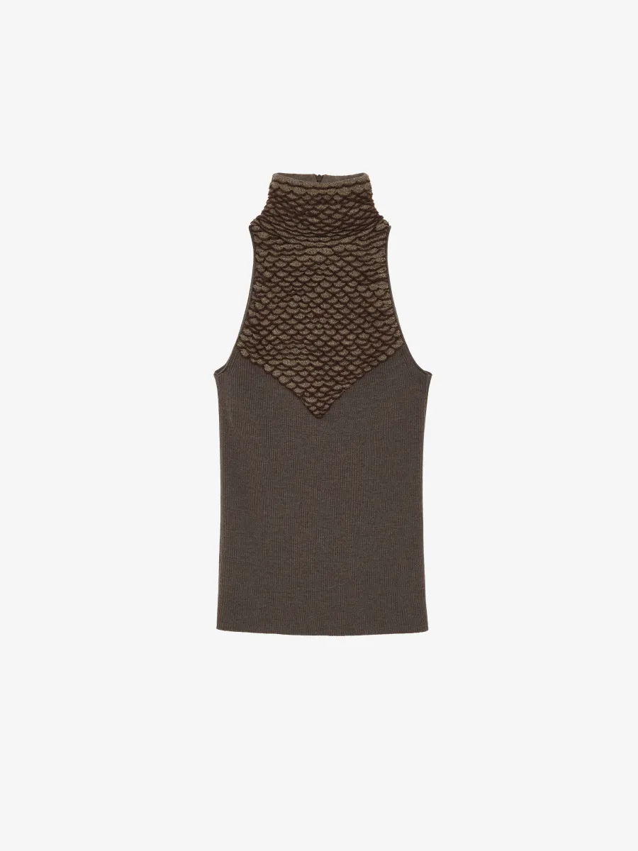 Knit Feathers Top